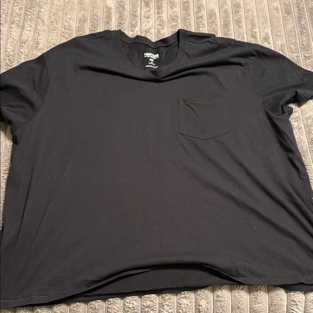 Torrid Black Pocket Tee